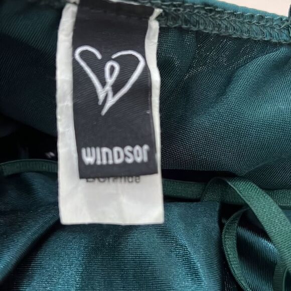 WINDSOR GREEN SPAGHETTI STRAP DRESS SIZE L - Picture 7 of 10